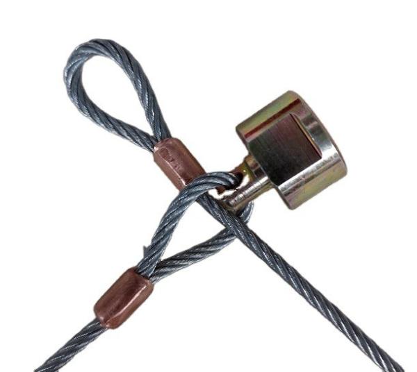 3Diámetro de.2 mm Alta resistencia para el descenso del pared Ojo suave Ojo de acero cuerda de alambre Sling
