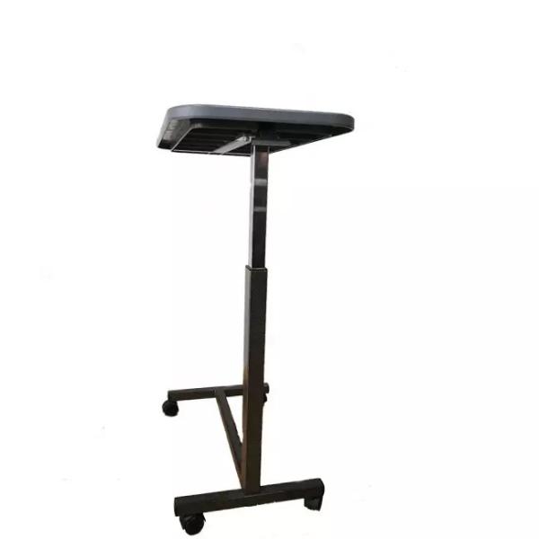 O rolamento médico da tabela de aço plástica de Overbed sobre o pó ajustável da mesa do suporte do hospital da cama revestiu