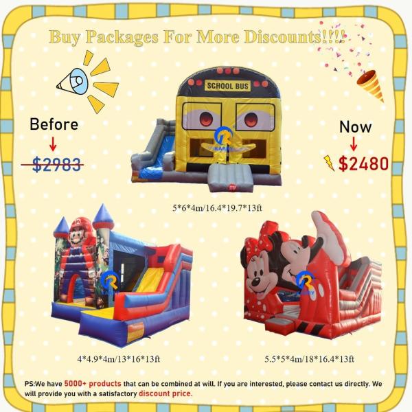 Outdoor Commercial Christmas Inflatable Bouncer Castle Slide Faixa etária 14 anos para cima