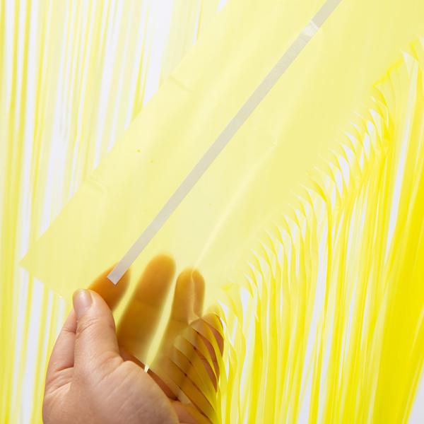 Fluorescent Fringe Curtain Backdrop Yellow Tinsel Curtain Backdrop