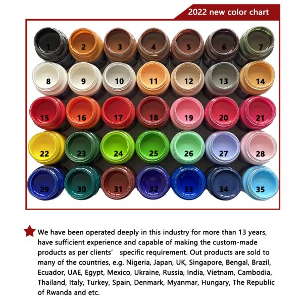 Great Standard Manufacturers Color Leather Edge Paint Water Based Leather Edge Coating Ink for Sale
