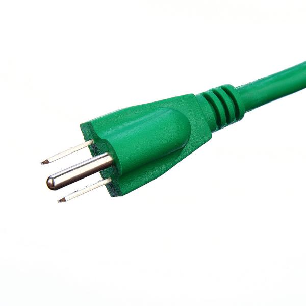 Green Waterproof American Standard 3 Pin Green ETL Heavy Duty Extension Cord Home Appliance IP level IP11