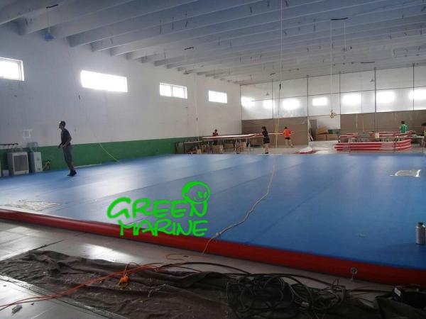 Customized Height Outdoor Air Track Mat For Trampoline Park OEM / ODM Available