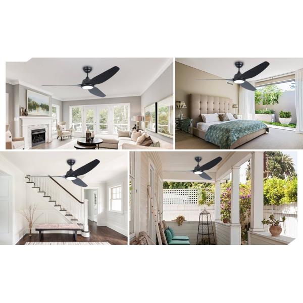 56 Smart Ceiling Fan Light with Alexa/Google Home Control