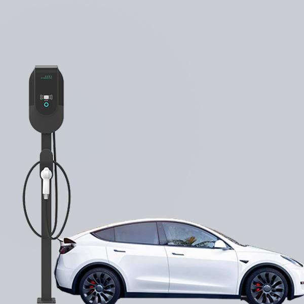 Adjustable Charging Point 7kW DC  Floor Mounted EV Charger CE