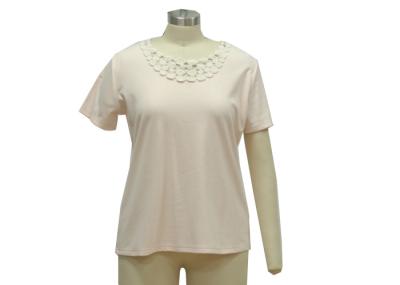 Pretty Casual Ladies Wear Printed Lace Neck T Shirt Casual Evening Outfits