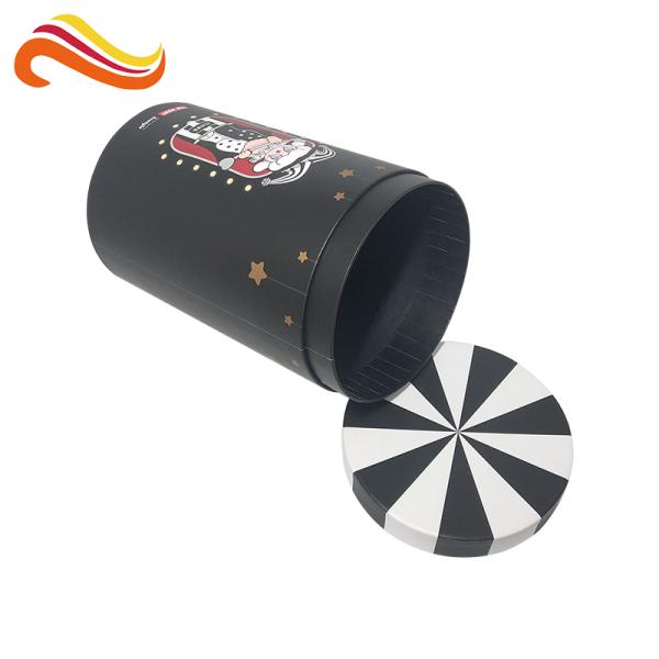 Customized  CMYK Printing Round Tube Cardboard paper  Box Gift Packaging