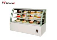 Table Top Chilled Cake Display Fridge Stainless Steel Air Cooling Demisting Hollow Glass 580W