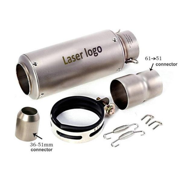Motocross universal motorcycle muffler 51 - 61mm Carbon Fiber Exhaust Pipes