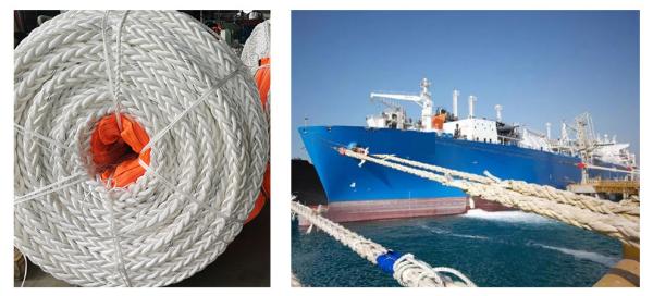 30MM 16 Strand Braided Polyester Rope With Nautical Rope