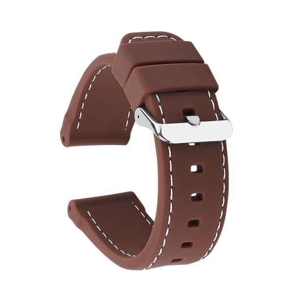 24mm Silicone Rubber Diving Watch Strap  | Customizable logo and color - OEM/ODM wholesale supported