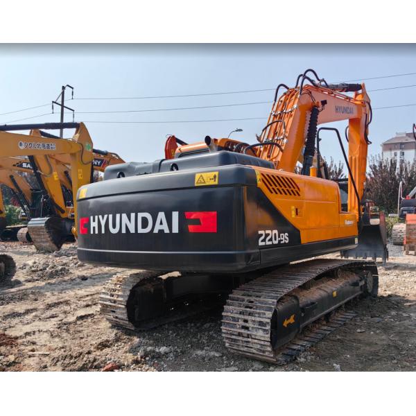 Excavateur Hyundai 220 utilisé de 22T, capacité de seau 1 M3