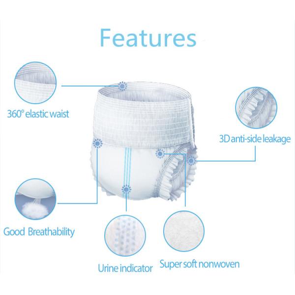 1800ml Unisex Adult Diapers With Elastic Waist