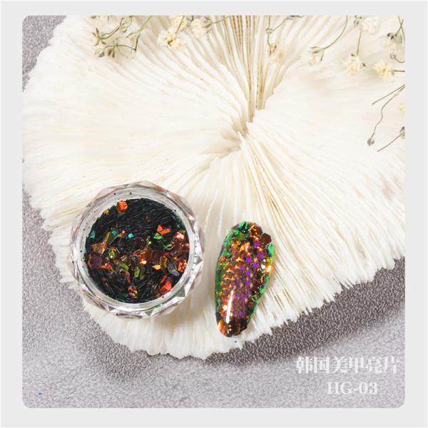 MSDS Certified Chunky Glitter Sequins for Nail Art Decoration in Pink Color Bulk
