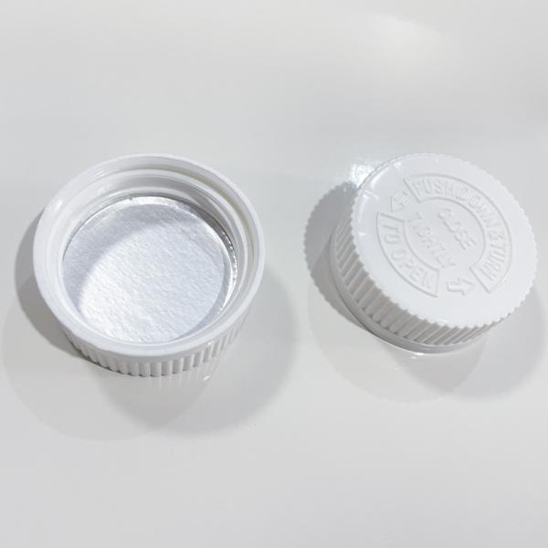 Capa de plástico resistente a los niños de 38 mm con tapa de tornillo para botellas de plástico asequible