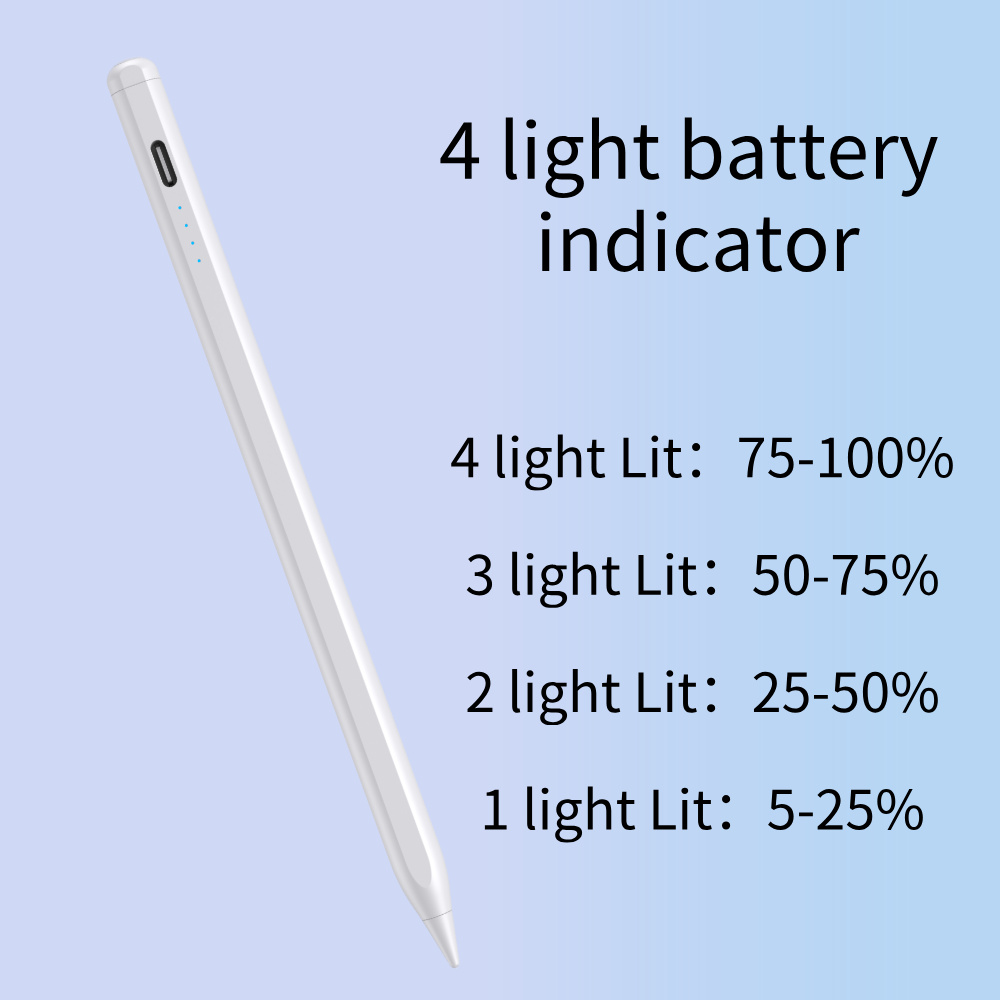 iPhone Original Pen Tip Stylus Pen with Palm Rejection & Tilt Angle Sensing for iPad Pro-Replacement Nib Metal Touch Screen Pen