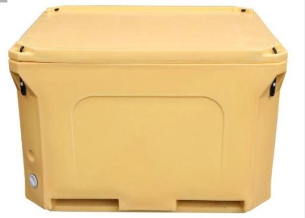 Yellow Insulated Food Transport Container with Rubber Handle for Fresh Meals