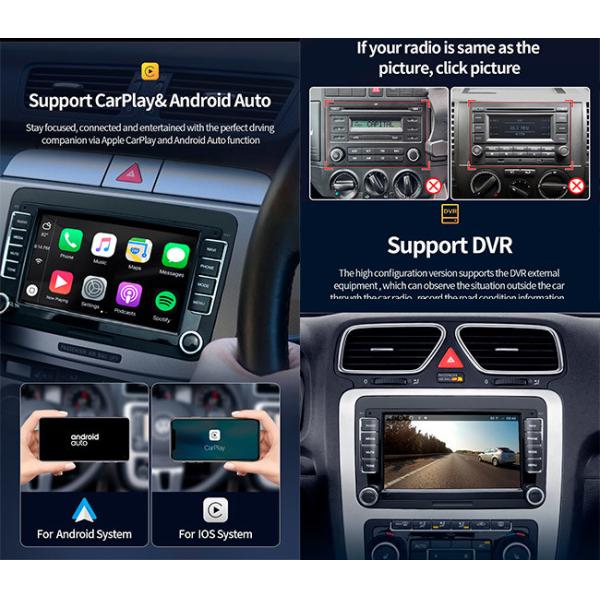 Гольф MK5 Jetta Tiguan T5 Vw Touran Passat мультимедиа GPS автомобильного радиоприемника VW андроида