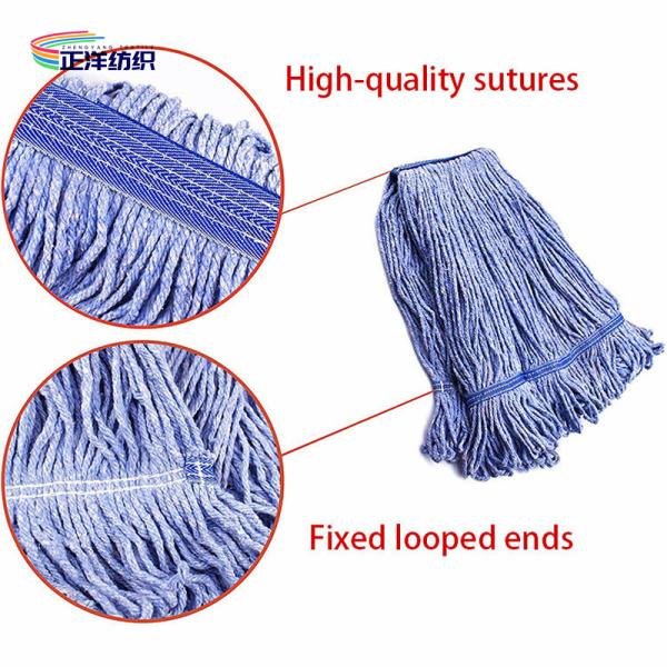 Wet Cotton Cleaning Mop Industrial Heavy Duty Commercial Cotton Mop Head Refill