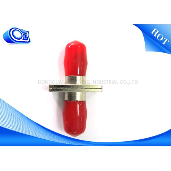 ST Square Mount Metal ST UPC Metal type 0.2dB  insertion loss Fiber Optic Cable Adapter For Communication