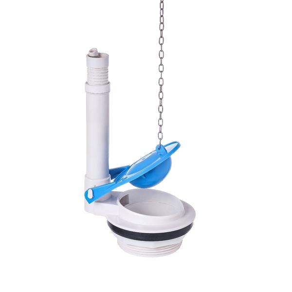 3-inch manual single-push flush valve for water-saving in bathrooms, made of ABS plastic, suitable for use in bathrooms