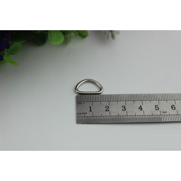 Supply handbag metal welded d ring,various colors wire iron metal d ring 13mm