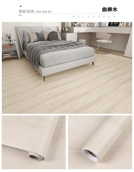 OEM Waterproof Floor Stickers Vinyl TPH Flooring Sticker 0.46mm Thickness
