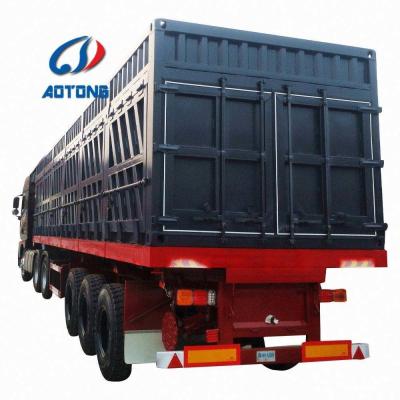 Fabricação de 3 eixos Container Van Truck Trailers Cargo Cargo Dry Van Semi-Trailer