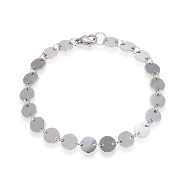 Niche Design Gold Hand Chain Round Shell Shaped Bracelets Stainless steel bangle