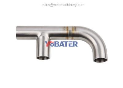 Aerospace steel tube to tube butt joint TIG welder with enclosed fusion orbital system
