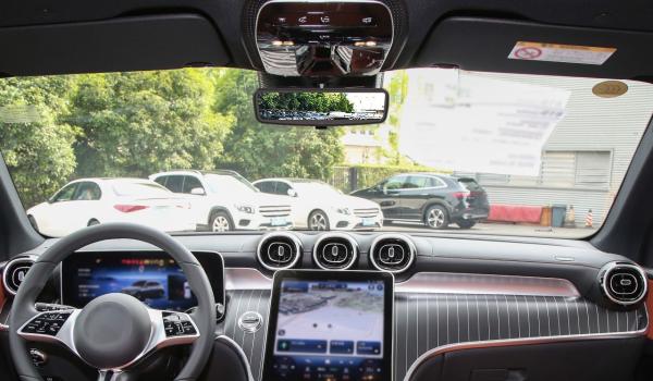 Para el Mercedes Benz GLC de 9,2 pulgadas 1080P señal digital coaxial registrador de espejo retrovisor electrónico