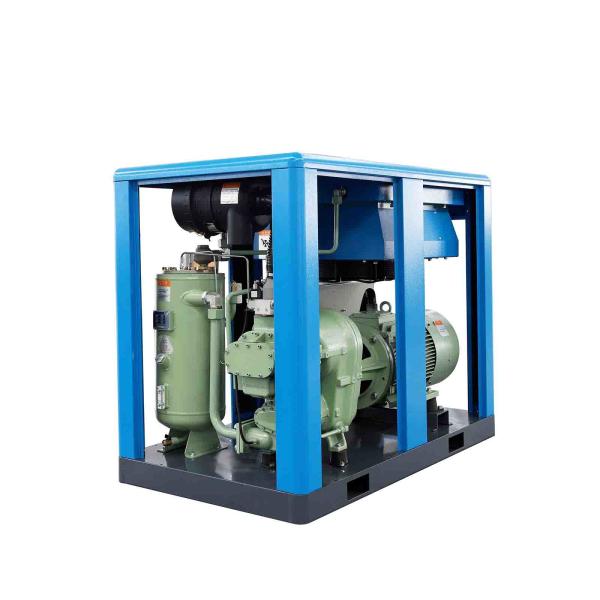 IP55 Direct Drive Two Stage Screw Air Compressor PLC Control Air / Water Cooling