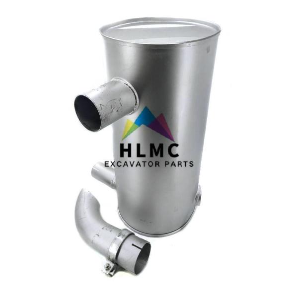 287-0218 Excavator Silencer Muffler E320D 90mm Tail Pipe D 280*320 H 645 IN 70 EX 90 Clamp 64.5