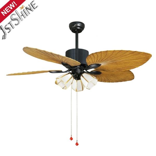 Funcionalidade de sala de estar Design decorativo 52 polegadas ABS lâminas Ventilador de teto com luz