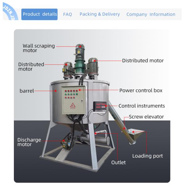 Chemicals Wall Repair Paste Putty And Tile Adhesive Mixing Machine Advanced Technology