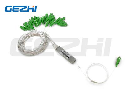Tipo de aço componentes passivos do tubo do divisor ótico do SC APC 1x32 da fibra ótica para FTTH