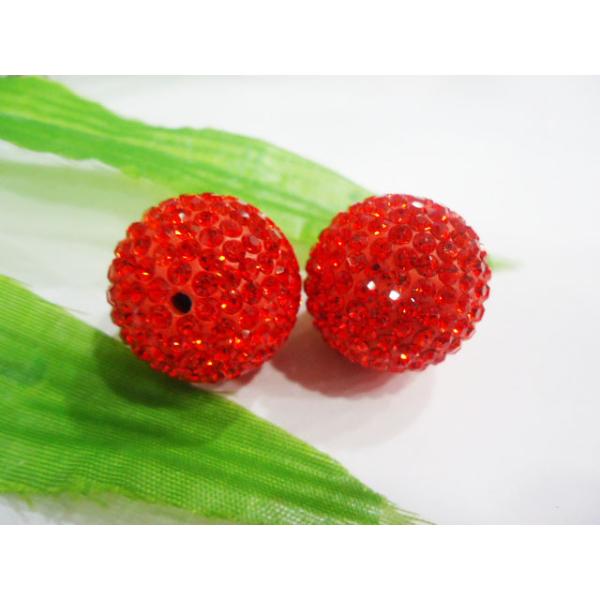Jewelry Accessories Shamballa Crystal Pave Ball Beads 10mm For Bracelets / Necklace