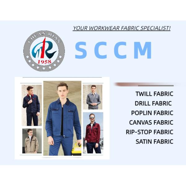 Plain Dyes Ripstop Style for Casual Trousers with Polyester Cotton Spandex Fabric