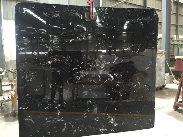 China Cheap black and white marble slab 2 cm  natural stone slab