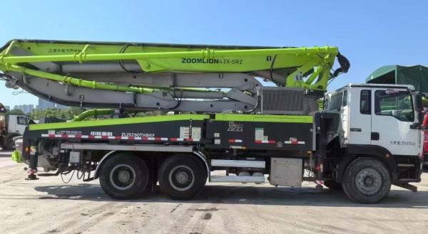 Secondhand 2022 43M ZLJ5280THBKF Zoomlion 43X-5RZ Boom Concrete Pump Truck Supplier for construction machinery 