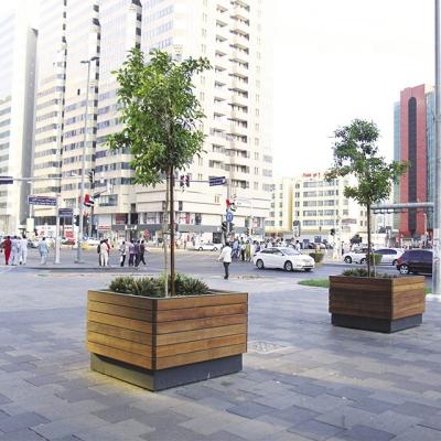 O pó revestiu potenciômetros de flor do metal do jardim de 1030L*1030W*1000H milímetro