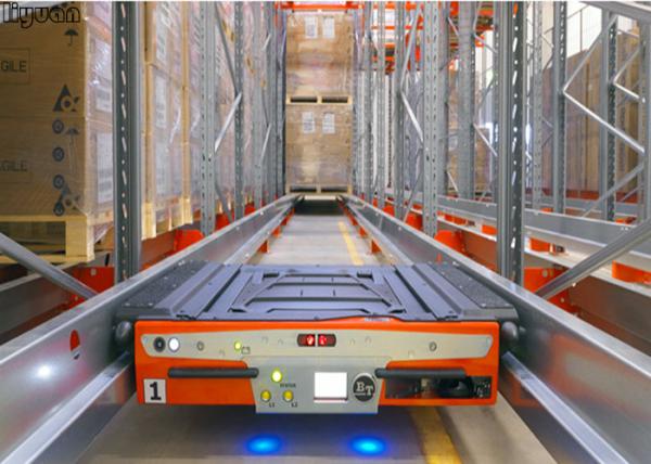 Steel Radio Shuttle Racking Blue Orange Capacity 1000-5000kgs LIFO FIFO