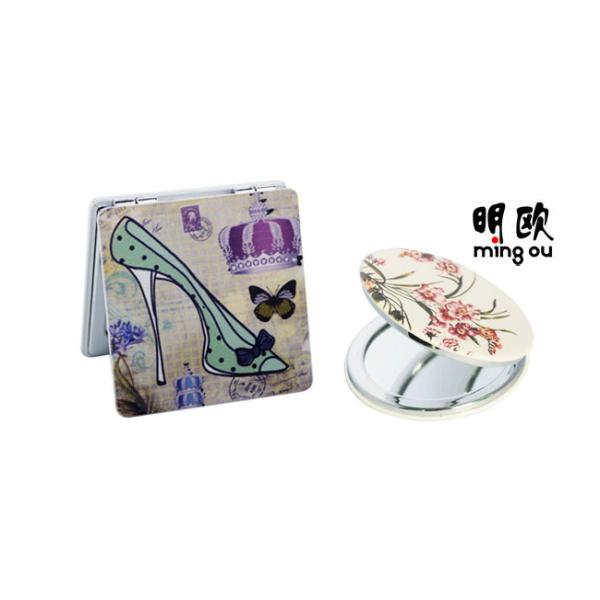 Promotional Small Compact Mirror Favors Personalize 55 * 60 * 7mm Size