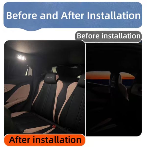 New Rear Handle Reading Light BYD Seagull Interior Modification Door Activated Ceiling Lamp Auto On/Off LED Night Light