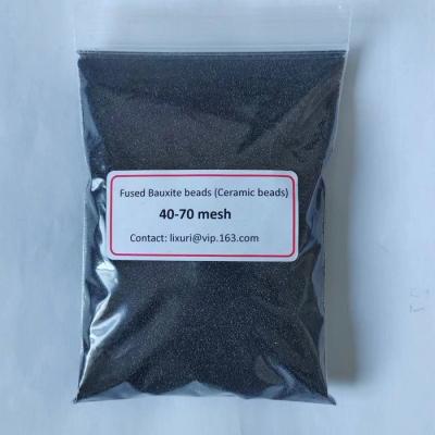 Lost wax casting sand fused bauxite beads sand ceramsite foundry sand beads fused ceramic sand 40-70 mesh