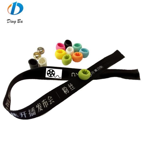 Custom Printed RFID Wristbands in Satin Fabric for Event and Festival Identification