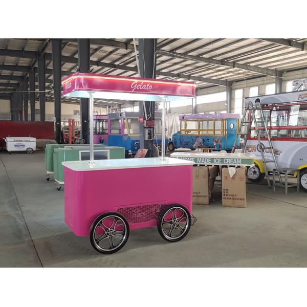 new model hot sale ice cream machine cart free shipping ice cream cart