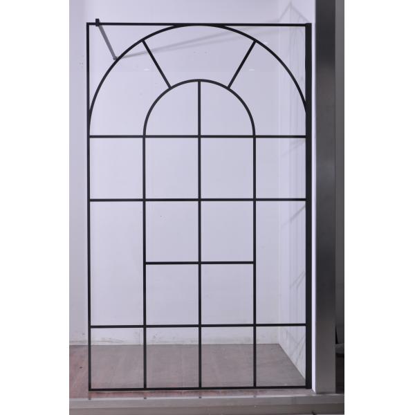 Black Stainless Sliding 6mm Tempered Glass Shower Door 1200X2000mm