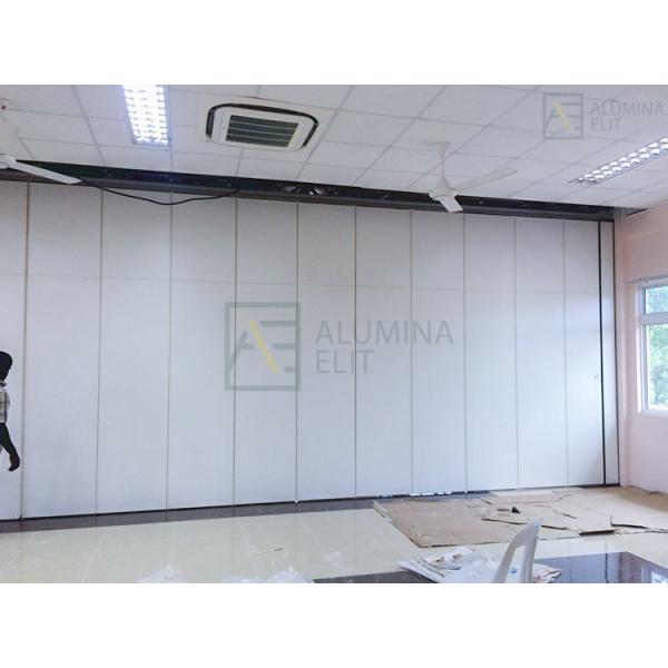 Commercial Movable Walls with 68mm-105mm Thickness 304 Stainless Steel Rollers and 56dB Sound Insulation