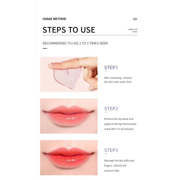 Collagen Crystal Pink Lip Care Gel Masks For Moisturizing Anti Wrinkle Firms Hydrates Lips